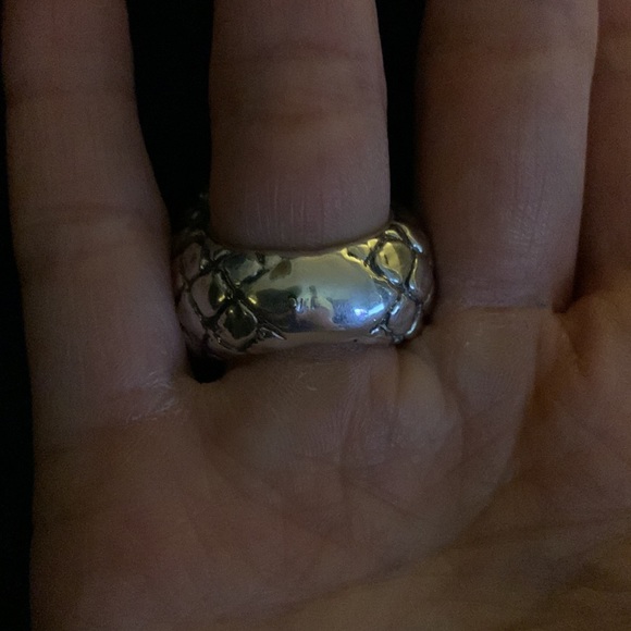 Simon Sebbag SSD 925 Sterling Silver Electroform Large Chunky Ring size 6 Israel - Picture 10 of 10